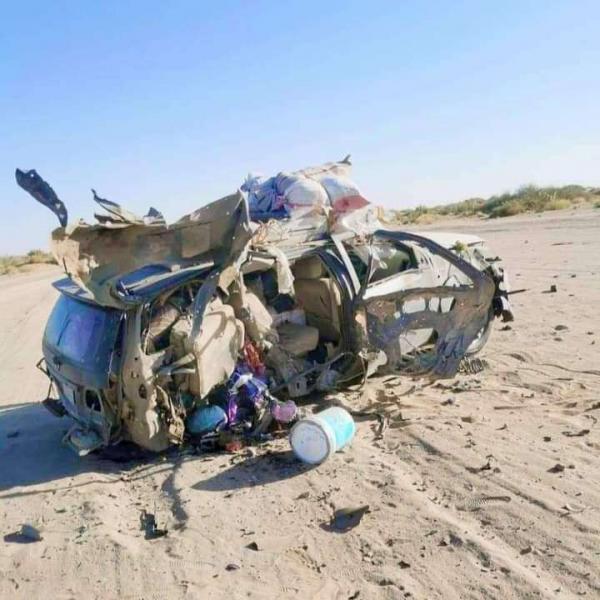 مأرب.. ضحايا مدنيون في انفجار ألغام حوثية بمركبات مدنية في الطريق الصحراوي بوادي حريب