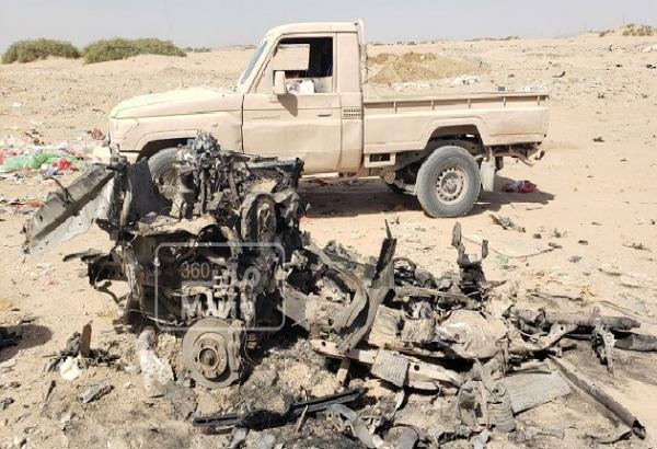 انفجار سيارة مفخخة استهدفت رتلاً عسكرياً في مارب
