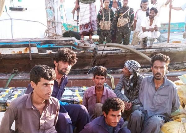 ضبط سفينة إيرانية محملة بكمية من المخدرات قرابة سواحل المهرة