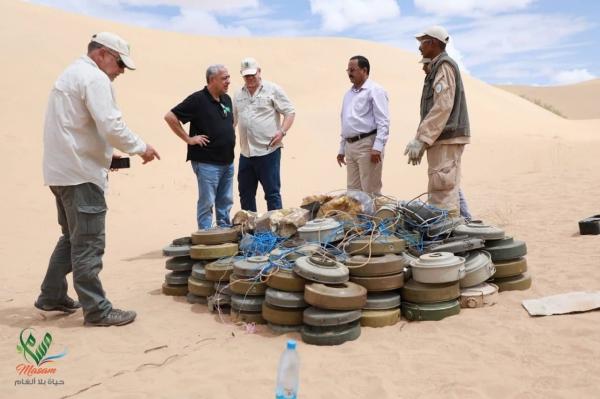 مسام: نزع 2664 لغماً حوثياً وذخيرة غير منفجرة في الأسبوع الأول من مايو الجاري