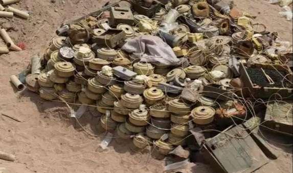 مسام: نزع 1186 لغماً حوثياً وذخائر غير منفجرة خلال أسبوع