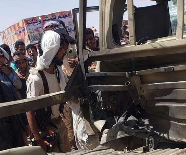 إصابة جنود بجروح بانفجار عبوة ناسفة استهدفت مركبة عسكرية في شبوة