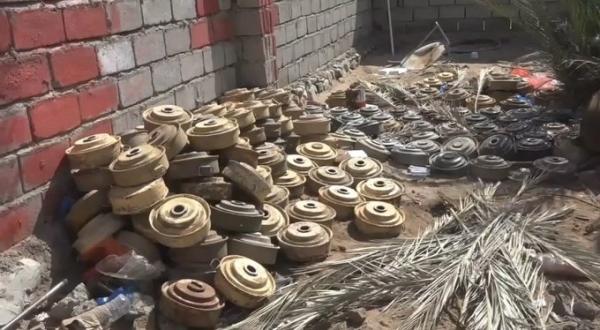 هندسية المشتركة تفكك مئات الألغام والعبوات الناسفة في حيس والجرّاحي (فيديو)