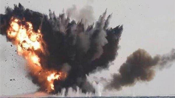 التحالف العربي يدمر زورق حوثي جنوب البحر الأحمر