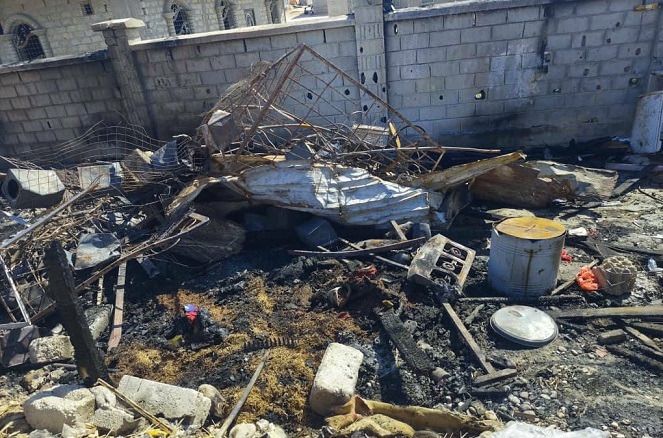 تعز.. حريق منزلي يلتهم منزل في المخا