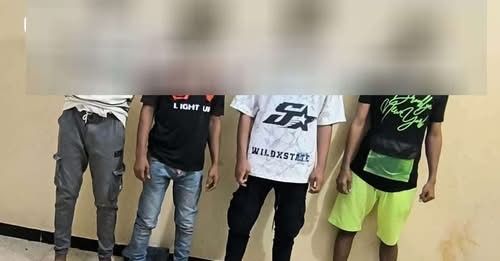 عدن.. شرطة صيرة تضبط أربعة متهمين بترويج وتعاطي المخدرات