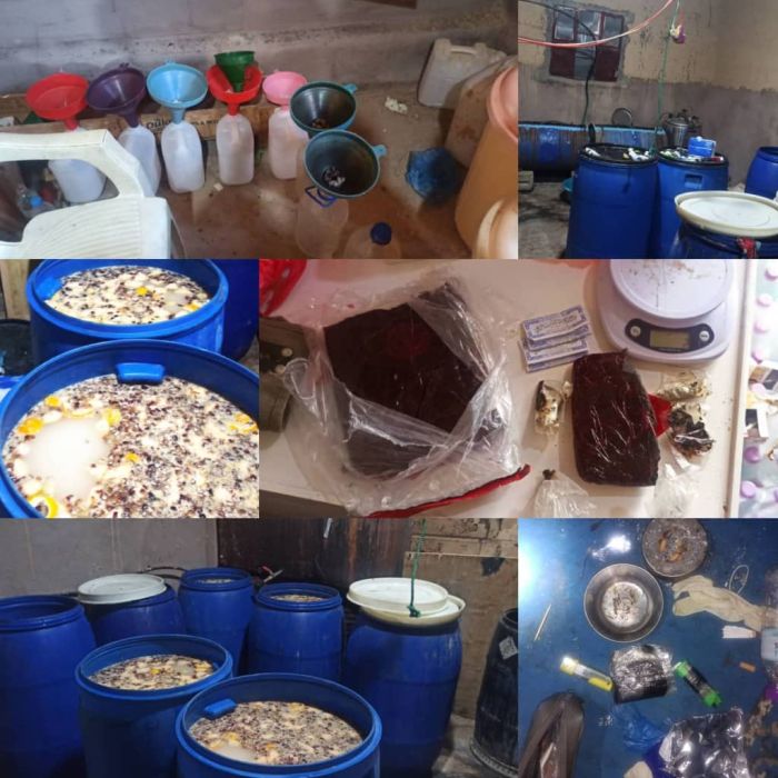 ضبط مروج بحوزته أكثر من كجم من مادة الحشيش ومصنع للخمر