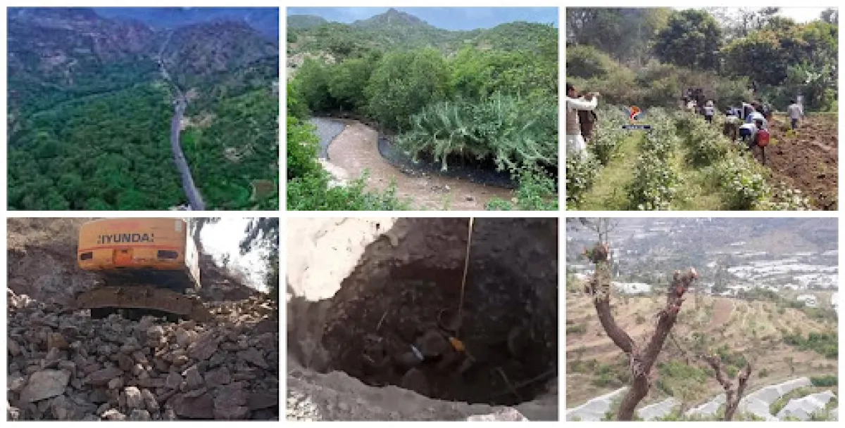 تغول النفوذ الحوثي ينهش "رئة إب".. نهب منظم واستحداثات عشوائية في محمية وادي عَنّة