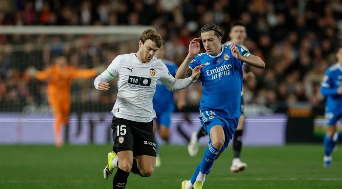 كاريراس يفتتح التسجيل لريال مدريد أمام فالنسيا في الليغا