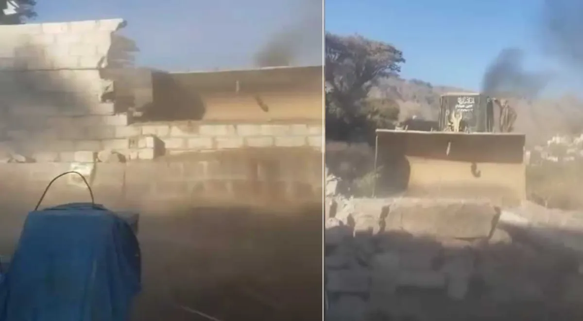 مليشيا الحوثي تهدم سور منزل مواطن في إب وتعتدي على أطفاله