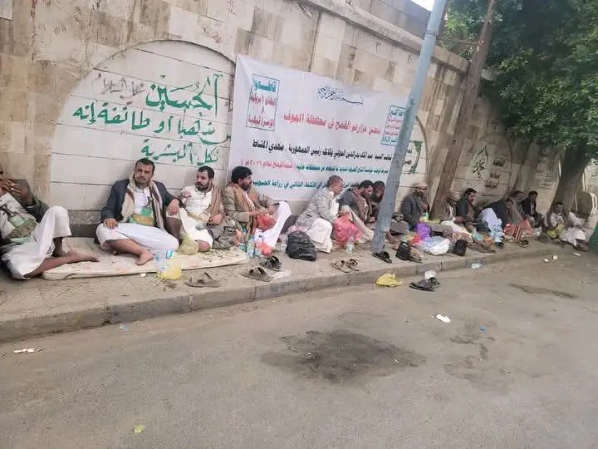 مزارعو القمح في الجوف يعتصمون بصنعاء لمطالبة المليشيا الحوثية بقيمة محاصيلهم