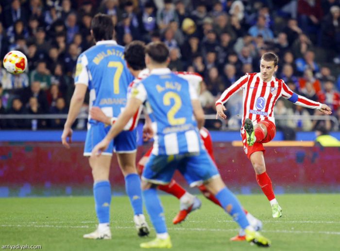 جريزمان يضمن لأتلتيكو مقعده في ربع نهائي الكأس بلمسة سحرية